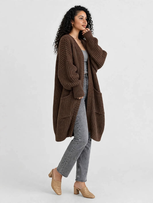 Chunky Knit Longline Cardigan