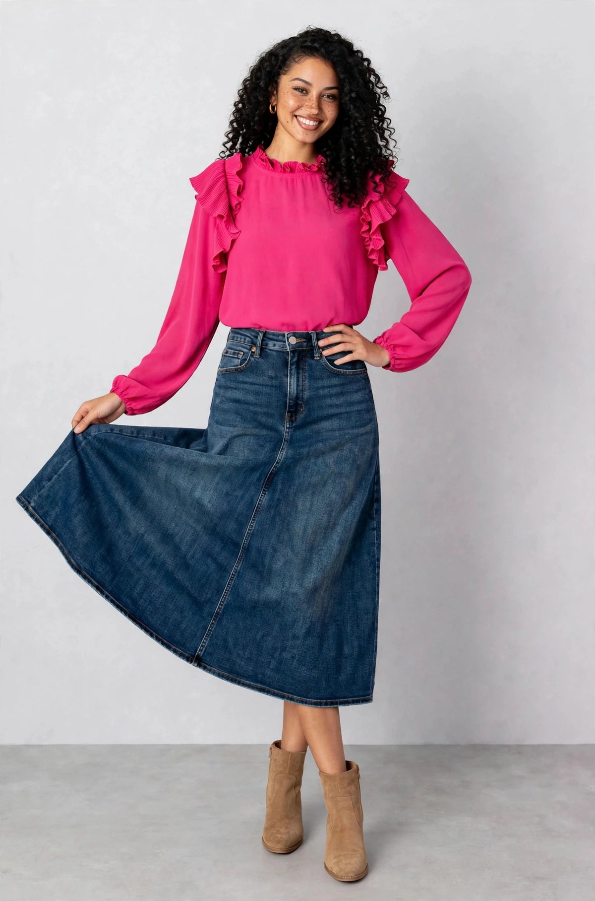 My Good Graces Ruffled Top