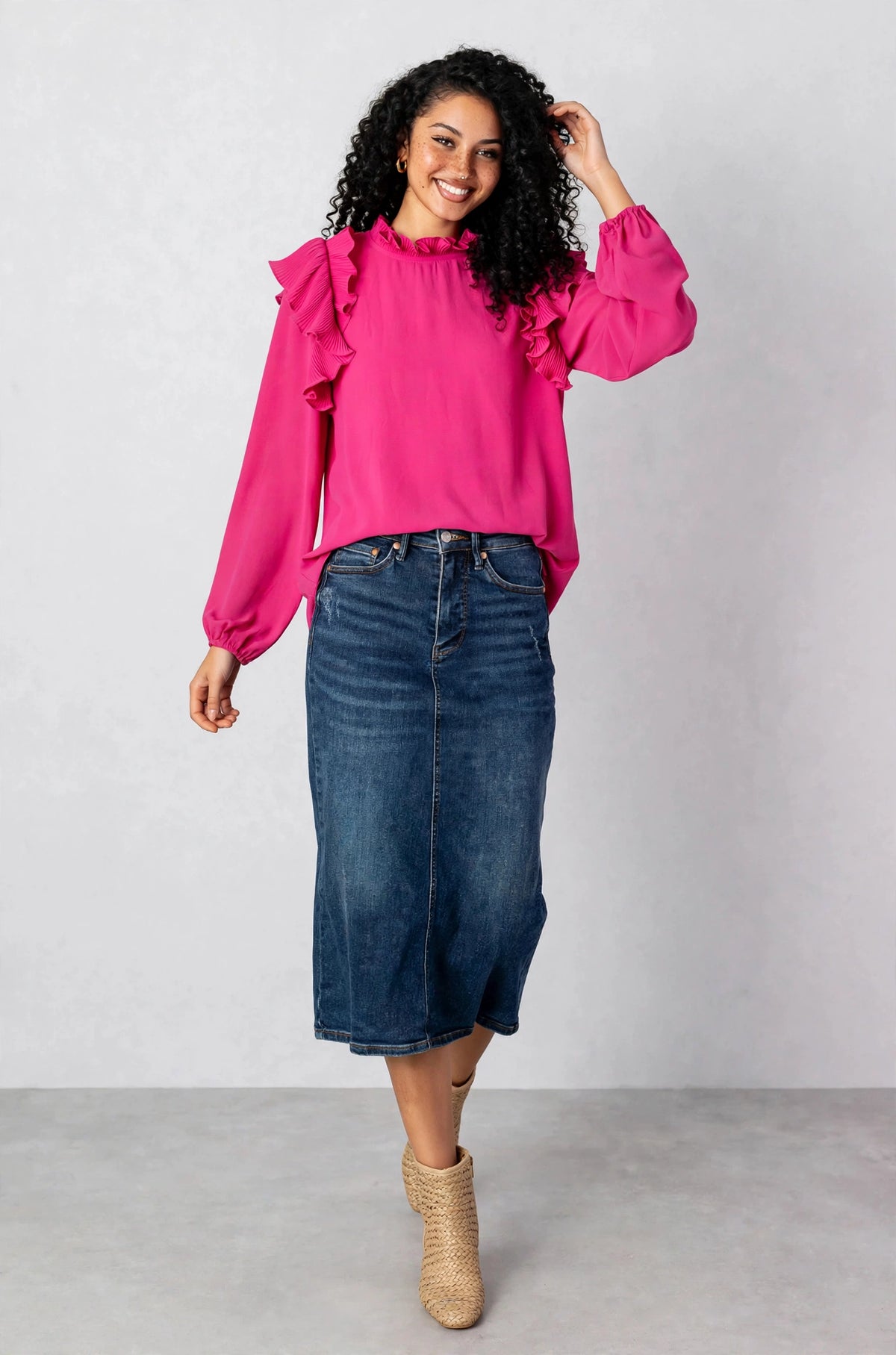 My Good Graces Ruffled Top