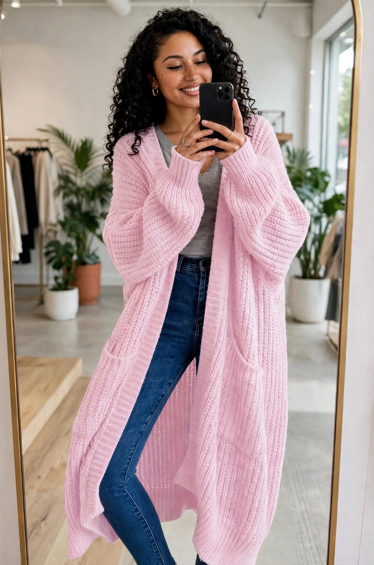 Chunky Knit Longline Cardigan